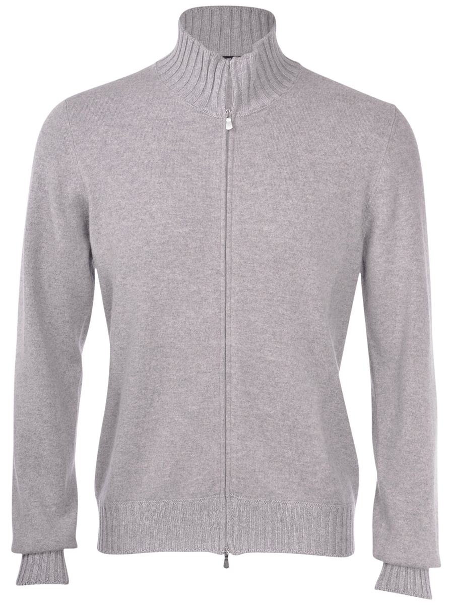 FULL ZIP IN FELTED CASHMERE